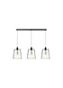 ValueLights Susie Glass Lantern Lamp Shade 3 Drop Diner Ceiling Pendant Light - One Size Image 2