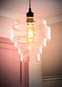 ValueLights Lane Clear Glass 5 Tier Layered Easy Fit Ceiling Pendant Lamp Shade - One Size Image 3