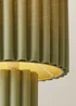 ValueLights Lenny Drum Lamp Shade Colour Drench Ribbed Full Fabric Table Lamp - One Size Image 4
