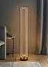 ValueLights Infinity Matte Black LED Floor Lamp - One Size Image 1