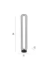 ValueLights Infinity Matte Black LED Floor Lamp - One Size Image 6