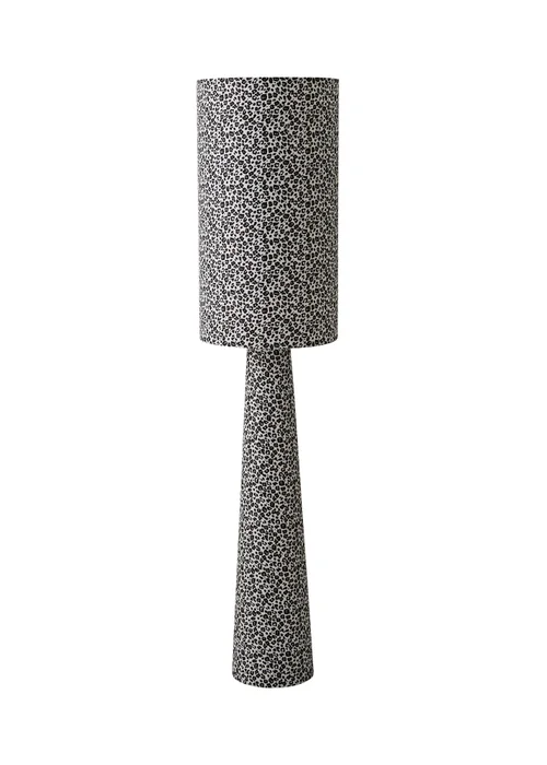 ValueLights Bertie Leopard Print Full Fabric Midi Floor Lamp - One Size Image 2