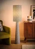 ValueLights Bertie Leopard Print Full Fabric Midi Floor Lamp - One Size Image 3