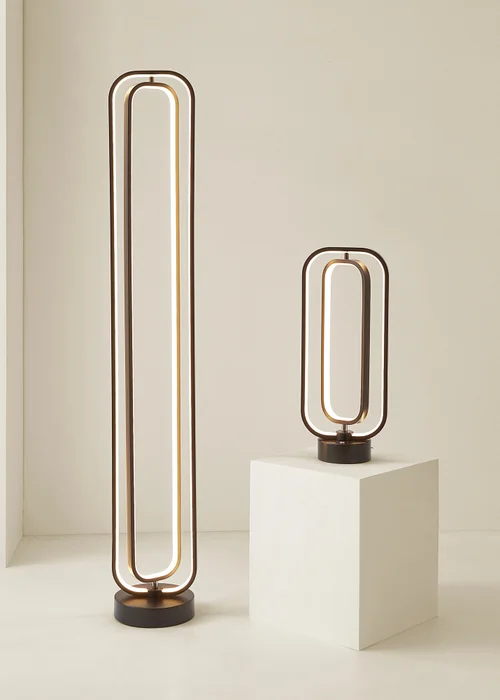 ValueLights Infinity Matte Black LED Table Lamp - One Size Image 3