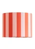 ValueLights Callie Orange & Pink Stripe Large Fabric Drum Lamp Shade - One Size Image 4