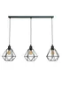 ValueLights Diablo Geometric Shade 3 Drop Diner Bar Ceiling Pendant Light - One Size Image 2