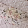 Catherine Lansfield Blush Pink Canterbury Floral Reversible Quilted Bedspread - One Size Image 2
