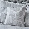 Catherine Lansfield Silver Grey Damask Jacquard Cushion - 43W X 43D Image 1