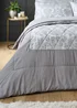 Catherine Lansfield Silver Grey Damask Jacquard Bedspread - One Size Image 1