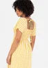Lovedrobe Yellow Gingham Square Neck Midaxi Dress - 18 Image 4
