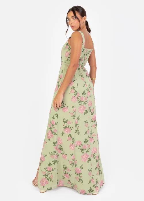 Anaya With Love Green Floral Print Strappy Maxi Dress - 16 Image 3
