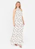 Anaya With Love Cream Polka Dot Halter Neck Maxi Dress - 16 Image 1