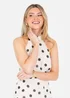 Anaya With Love Cream Polka Dot Halter Neck Maxi Dress - 16 Image 2
