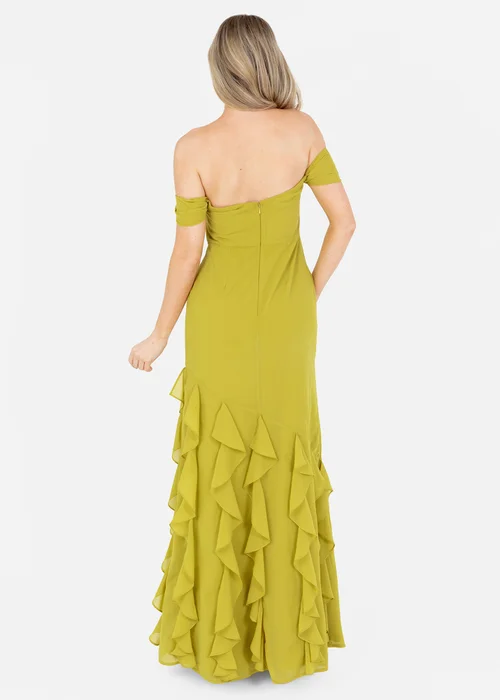 Anaya With Love Lime Bardot Maxi Dress With Ruffle Detail - 12 Image 3