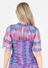 Anaya With Love Multi Coloured Abstract Watercolour Gathered Mini Dress - 6 Image 4