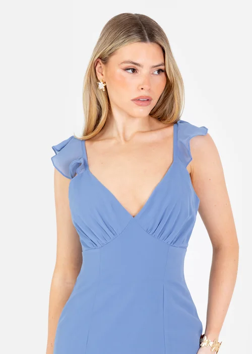 Anaya With Love Ocean Blue Strappy V Neck Maxi Dress - 10 Image 2