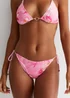 Gini London Pink Floral Print Bikini Bottom - Size 6 Image 3