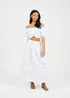 Brave Soul White Tiered Maxi Skirt With Embroidery - Large Image 4