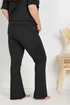Yours Curve Black Flare Pyjama Bottoms - Size 38-40 Image 3