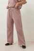 Yours Curve Pink Acid Wash Wide Leg Joggers - 22-24 Image 2
