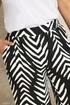 Yours Curve Black & White Abstract Print Wide Leg Trousers - 18 Image 4