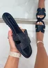 Love Lemonade Black Crystal Lush Halo Sliders - Size 3 Image 3