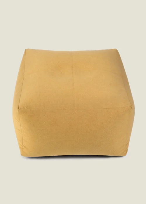 Kaikoo Ochre Square Slab With Top Quilting In Brushed Fabric - One Size Image 3