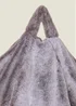 Kaikoo Soft Grey Fur Beanbag - One Size Image 4