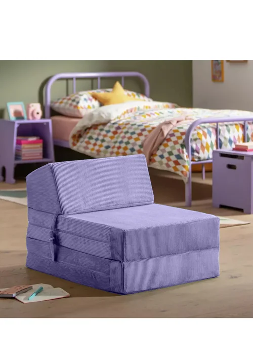 Kaikoo Lilac Cord Chairbed - One Size Image 2
