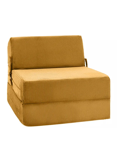 Kaikoo Mustard Cord Chairbed - One Size Image 1