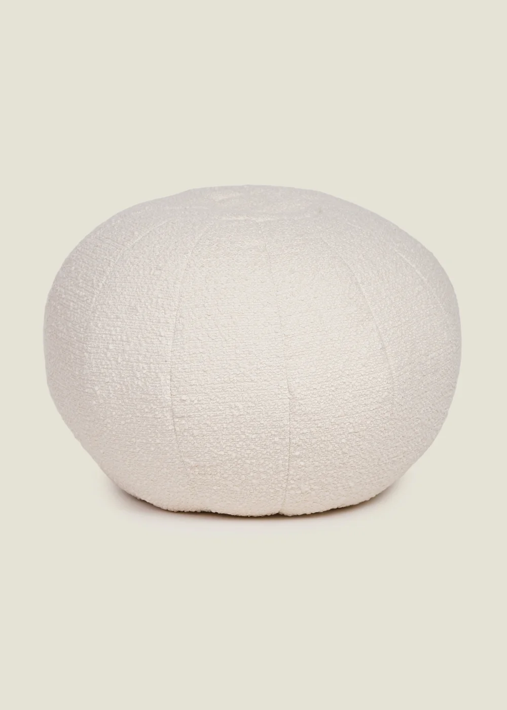 Kaikoo Ivory Boucle Pumpkin Drum - One Size Image 2