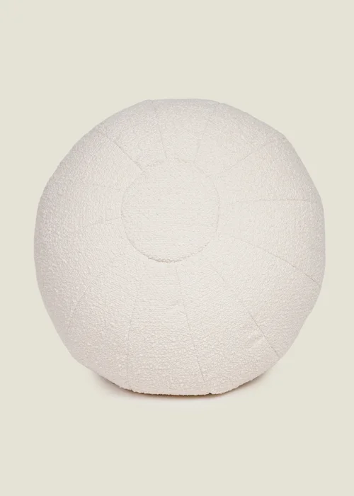 Kaikoo Ivory Boucle Pumpkin Drum - One Size Image 4