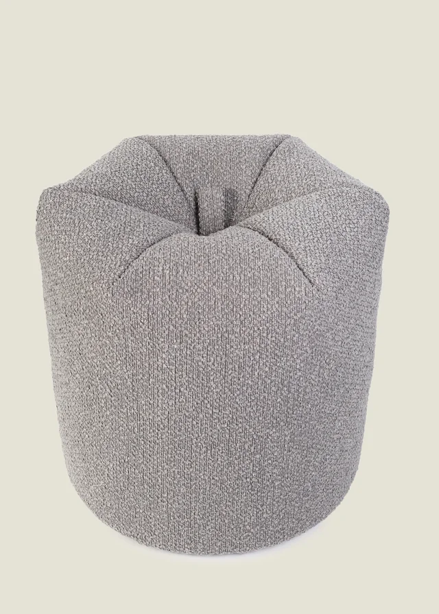 Kaikoo Dove Grey Boucle Beanbag