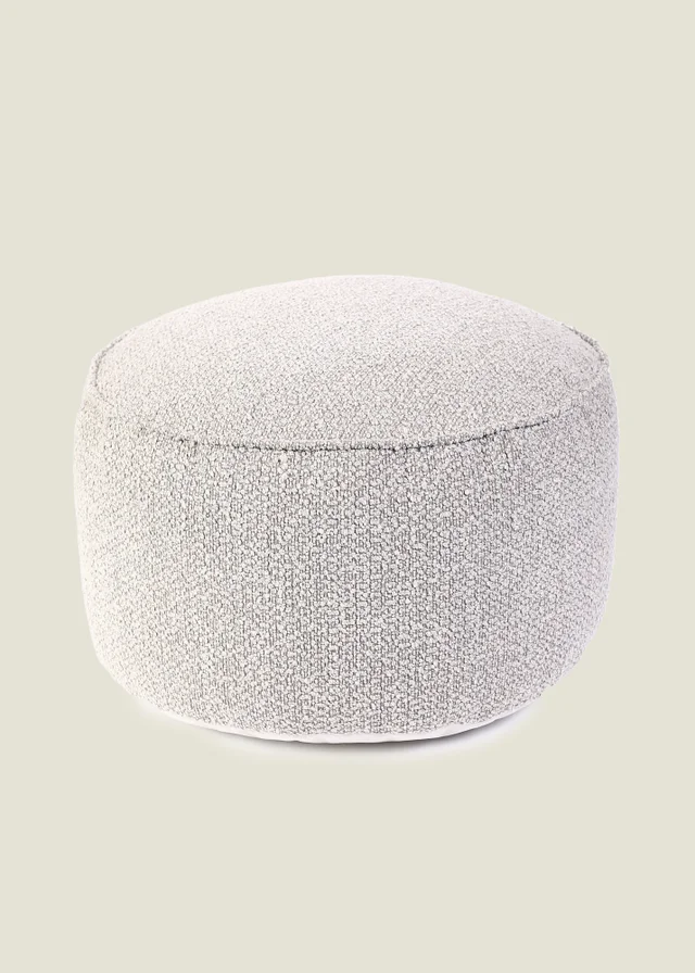 Kaikoo Cream Boucle Round Drum