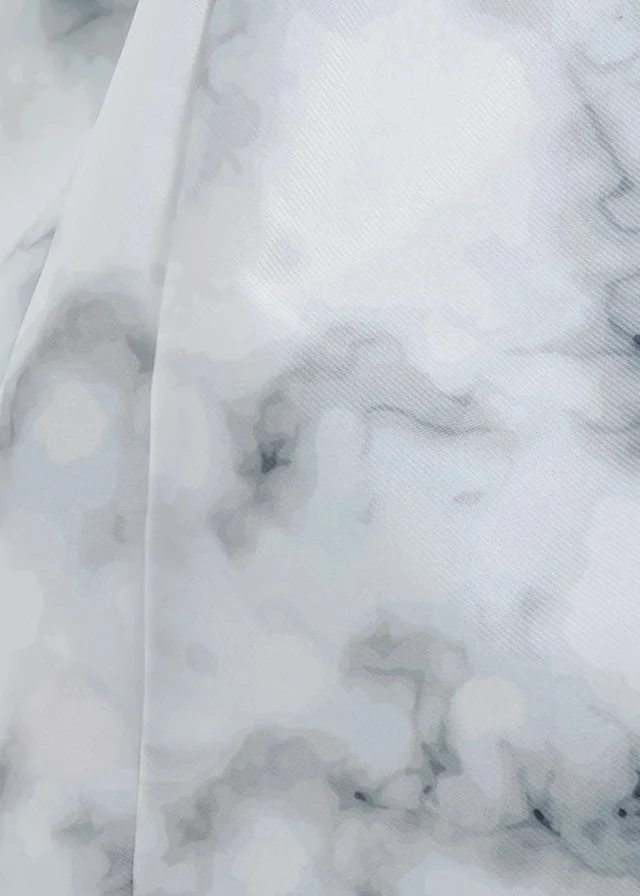 Kaikoo Grey Marble Print Kids Beanbag