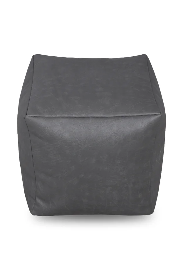 Kaikoo Grey Faux Leather Cube
