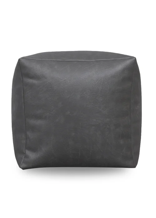 Kaikoo Grey Faux Leather Cube - One Size Image 1