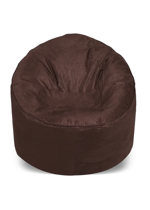 Kaikoo Brown Brushed Faux Suede Cool Chill Chair