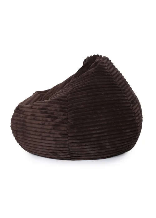 Kaikoo Brown XL Lazer Cut Fur Areya Chair - One Size Image 2