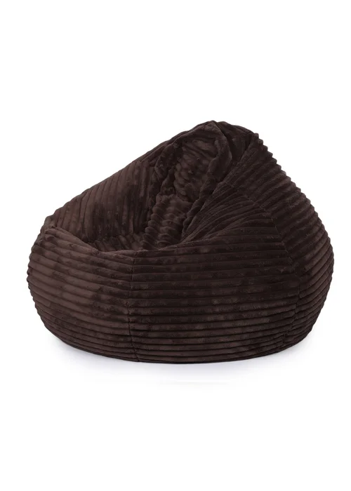 Kaikoo Brown XL Lazer Cut Fur Areya Chair - One Size Image 1
