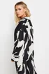 PixieGirl Petite Black Mono Abstract Print Shirt - Size 10 Image 3