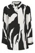 PixieGirl Petite Black Mono Abstract Print Shirt - Size 10 Image 5