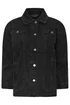 PixieGirl Petite Black Washed Oversized Denim Jacket - 14 Image 5