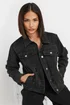 PixieGirl Petite Black Distressed Denim Jacket - 10 Image 5