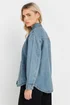 PixieGirl Petite Light Blue Denim Shacket - 14 Image 3