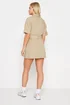PixieGirl Petite Beige Brown Utility Mini Dress - 12 Image 5