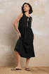 PixieGirl Petite Black Tie Front Midi Dress - 12 Image 4
