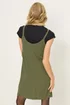 PixieGirl Petite Khaki Green Button Front Sleeveless Dress - 14 Image 3