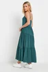 PixieGirl Petite Teal Green Acid Wash Asymmetric Tiered Maxi Dress - 12 Image 5