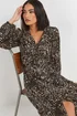 PixieGirl Petite Brown Abstract Spot Midi Tea Dress - 10 Image 4